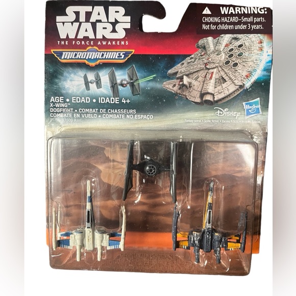 Star Wars Micromachines X-Wing Dogfight Poe’s & Resistance X-Wing Fighter Tie - Picture 1 of 5